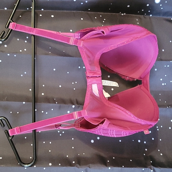 Victoria Secret 36 DDD Push-up bra. Burgundy/Wine. - Picture 3 of 4